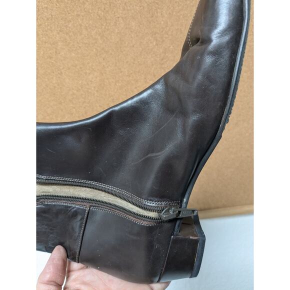 Coach Rossi P016 Pointed Toe Brown Leather Ankle Boots Booties Women's Size 6B - Picture 16 of 16